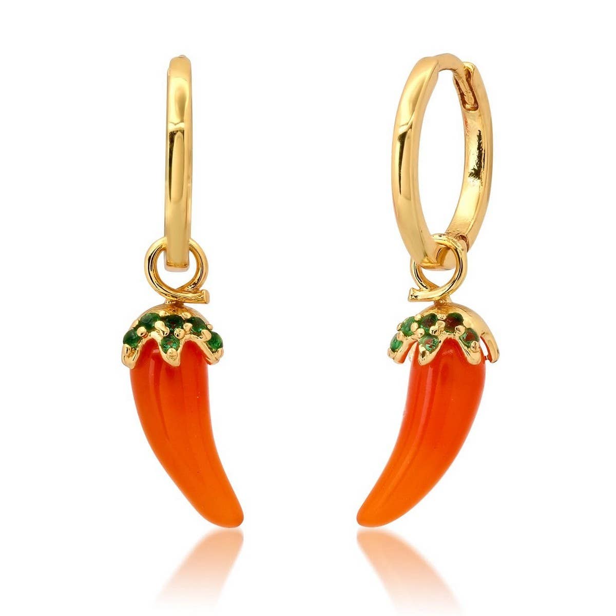 Fresh Fruit Veggie 18K Gold Plated Earrings