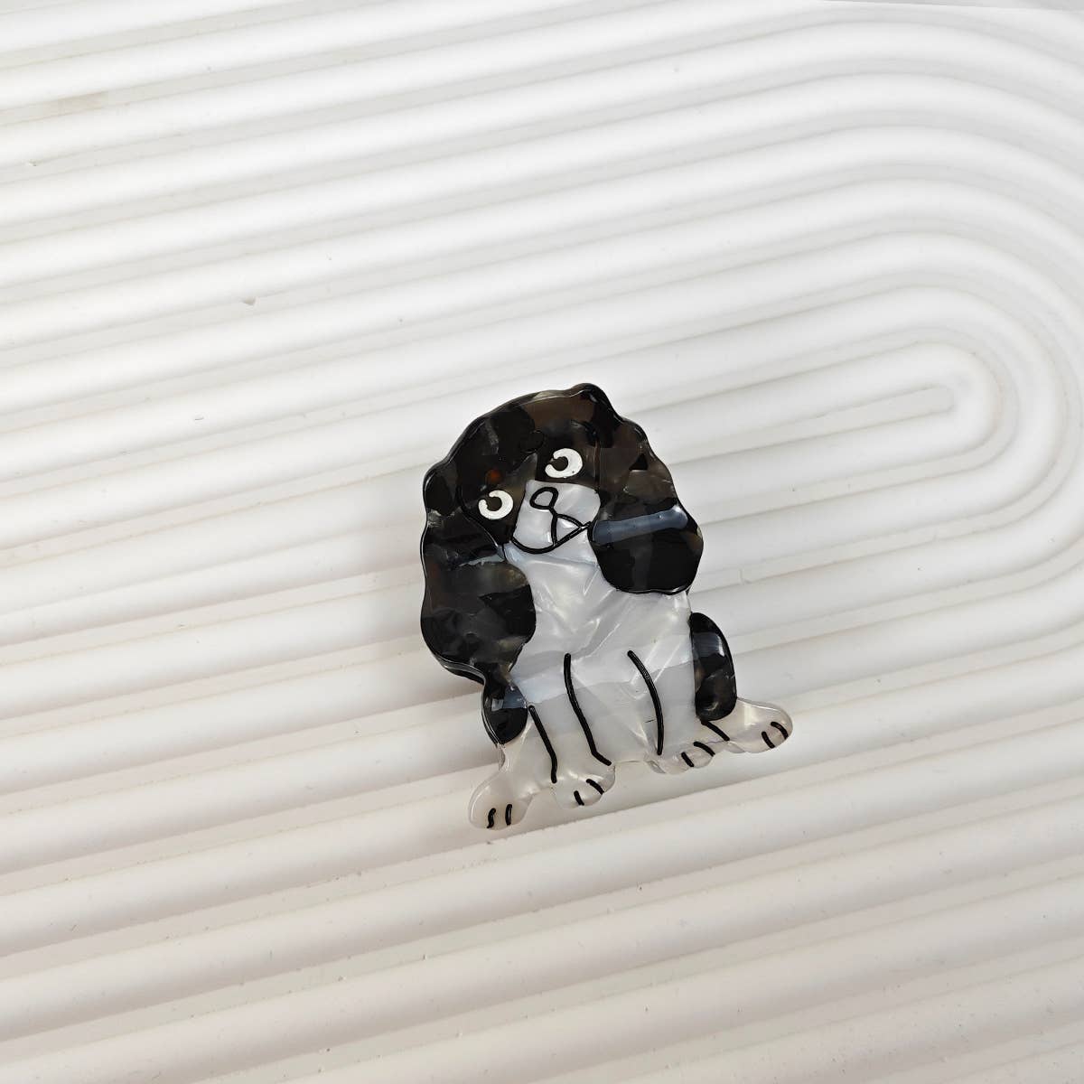 Cartoon Corgi Hair Claw Clip, Acetate Material_CWAHA6433