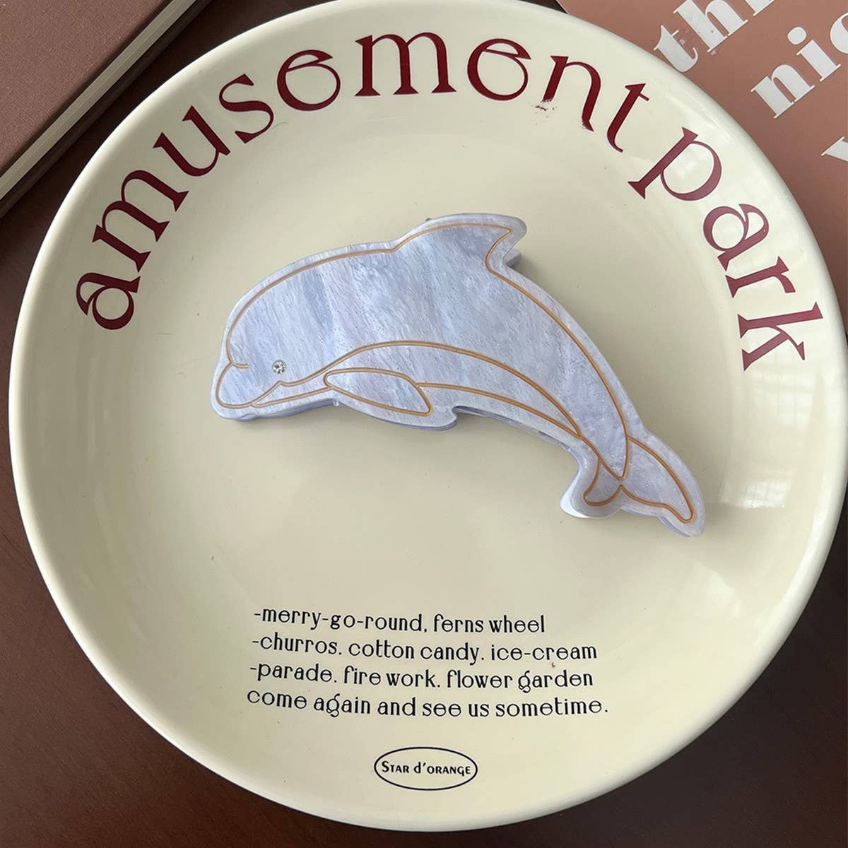 Ocean Series Hair Claw, Dolphin Shark Seal Clip_CWAHA5759