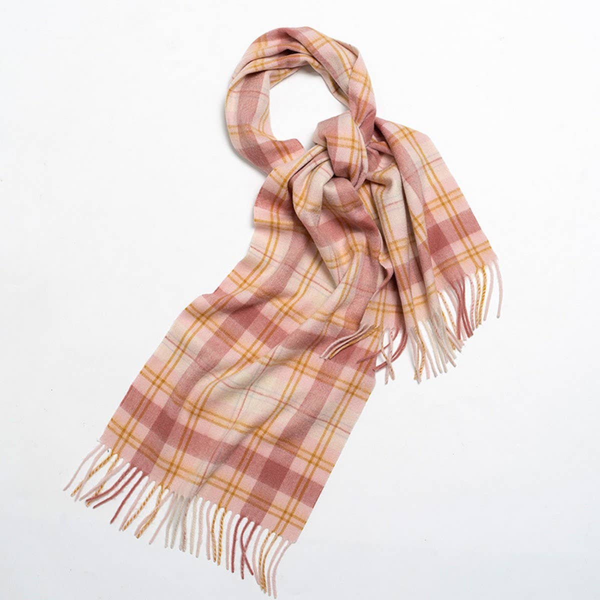 Nordic Plaid Wool Scarf ??Warm Winter Couple Wrap_CWASC2357