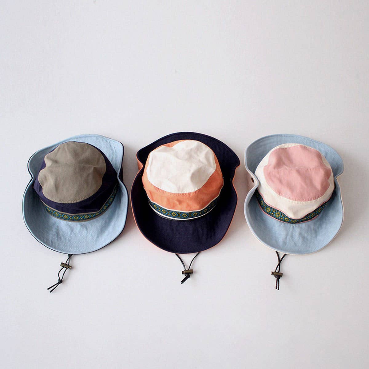 CHILDREN'S STYLISH CAMPING BIG BRIM BUCKET HAT_CWAH2873