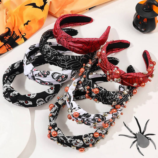 HALLOWEEN DIAMOND PEARL HEADBAND_CWAHA1636