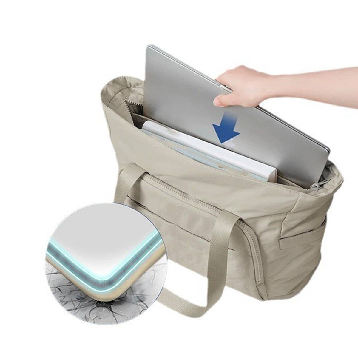 Yoga mat shoulder straps quilted handbag