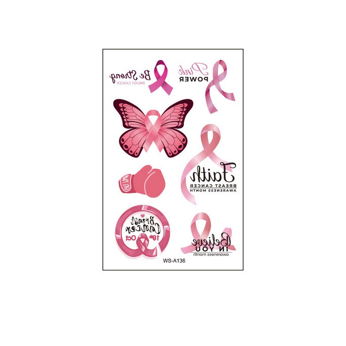 Pink Ribbon Tattoos ??Breast Cancer Awareness_CWMM8380
