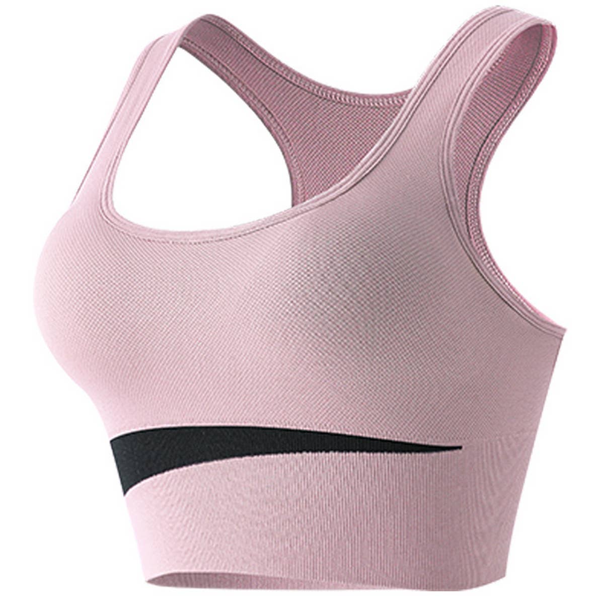 CONTRAST COLOR WIRE-FREE RUNNING YOGA SPORTS BRA