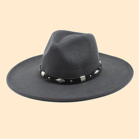 WOMEN FASHION CASUAL BIG FELT HAT JAZZ HAT_CWAH0843