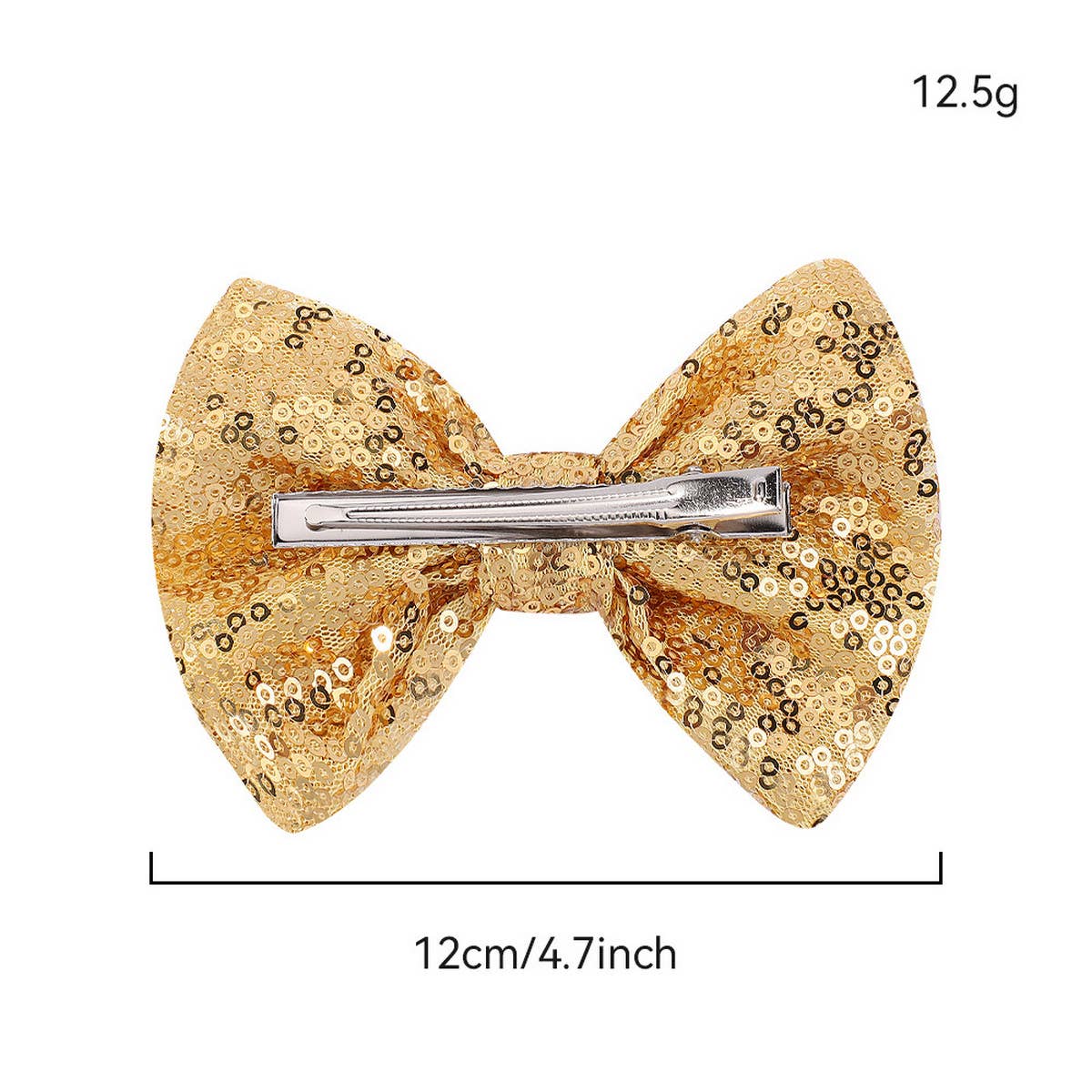 SEQUINED HANDMADE CHILDREN'S BOW HAIRPIN