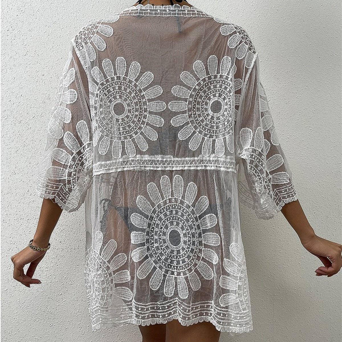 SUMMER BEACH BIKINI CARDIGAN SWIMSUIT COVER UP_CWMW0658