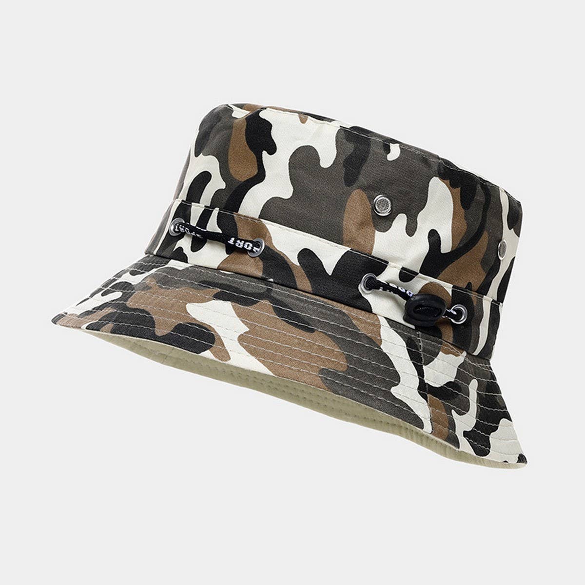 Unisex Camo Outdoor Sun Hat for Hiking & Fishing_CWAH3871