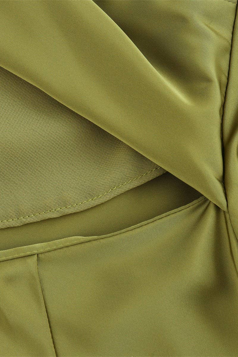 CWDSD6645_BACKLESS ONE-SHOULDER ASYMMETRIC SATIN DRESS