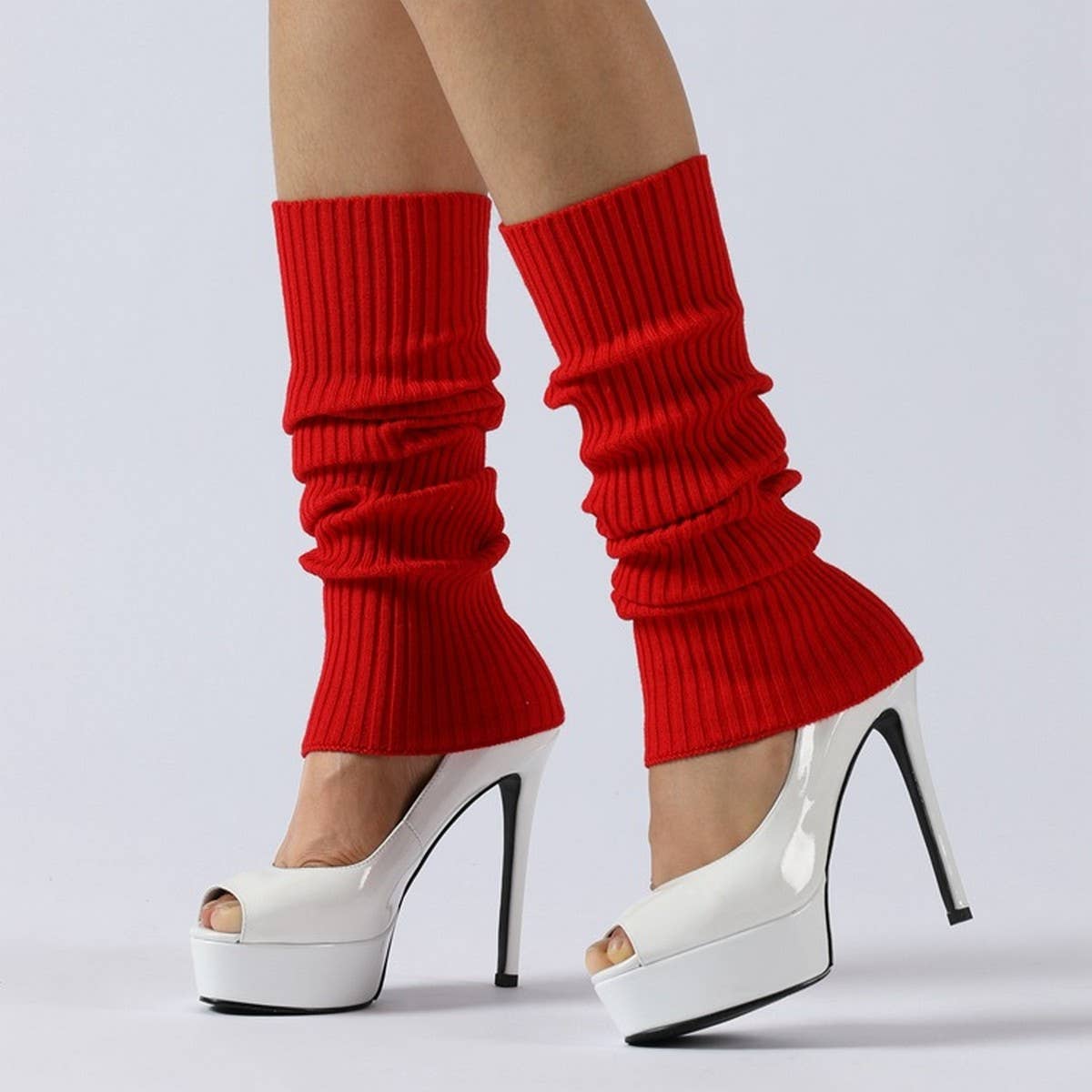 WARM BALLET LEGGINGS HIGH ELASTIC STACKED SOCKS