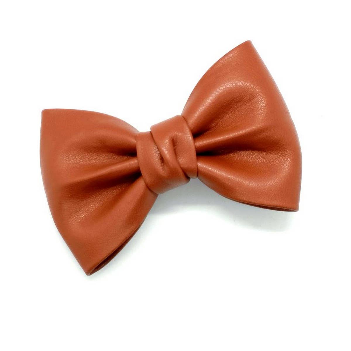 Classic PU Leather Large Bow French Hair Clip
