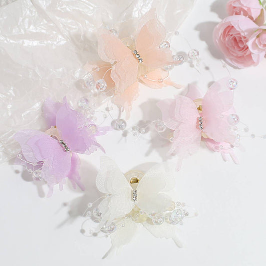 Sweet Rhinestone Butterfly Mini Claw, Sparkly Clip