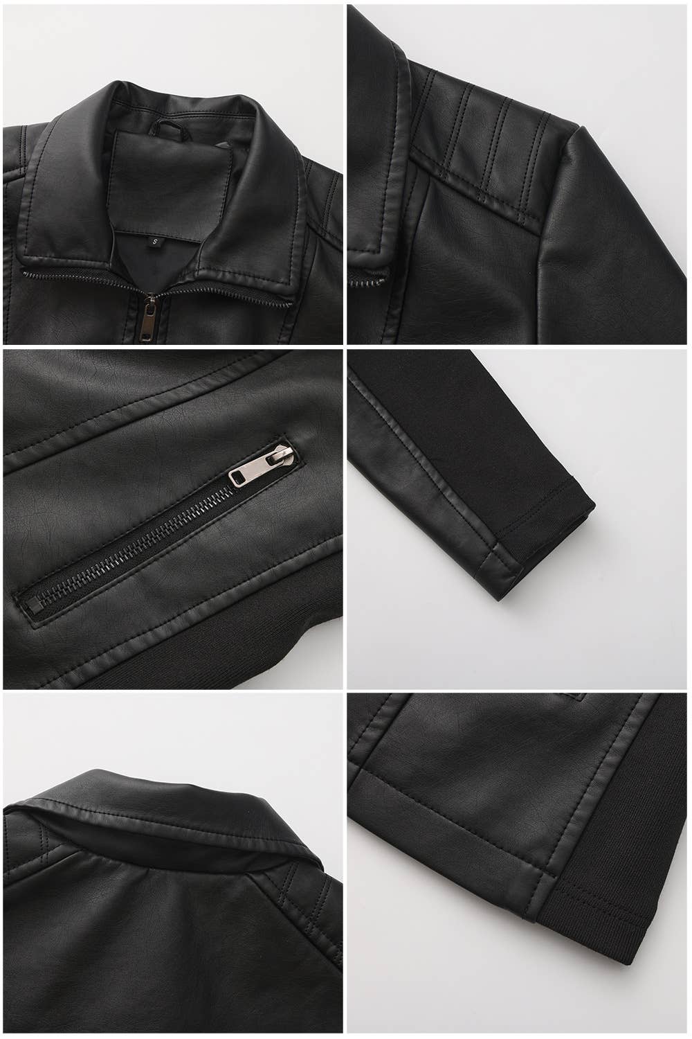 Short jacket knitted patchwork stretch coat