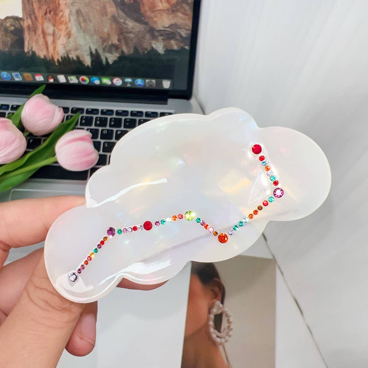 NEW STYLE ELEGANT STAR AND MOON HAIRPIN_CWAHA1497