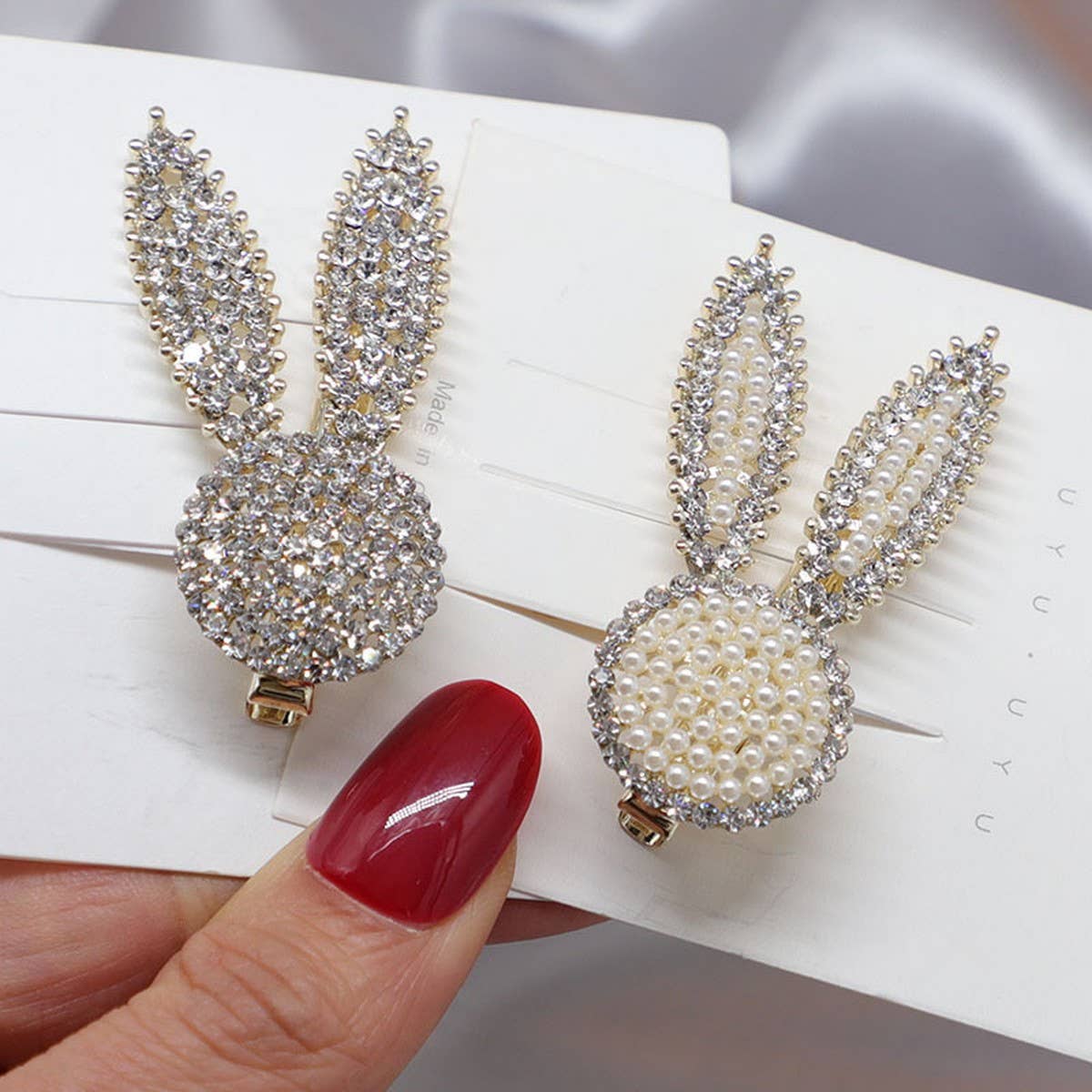 Cute Rabbit Ears Hair Clip, Student Bang Pin