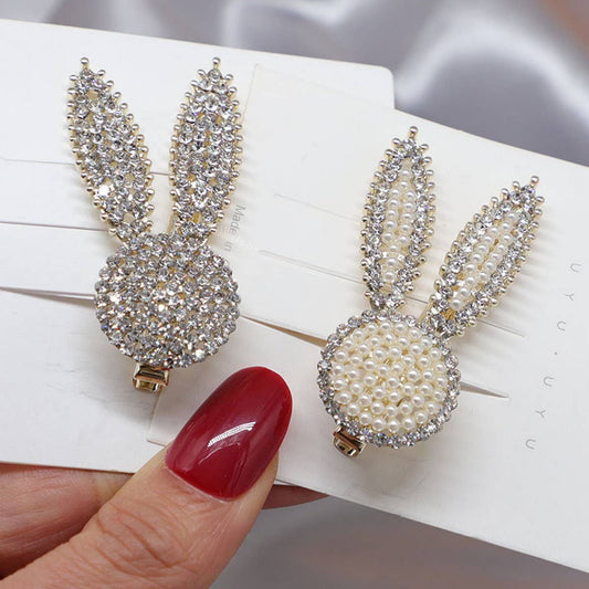Cute Rabbit Ears Hair Clip, Student Bang Pin