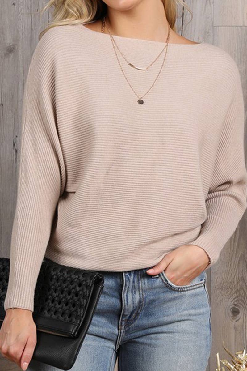 WOMEN FASHION LONG SLEEVED KNIT SHIRT_CWOSWL1831