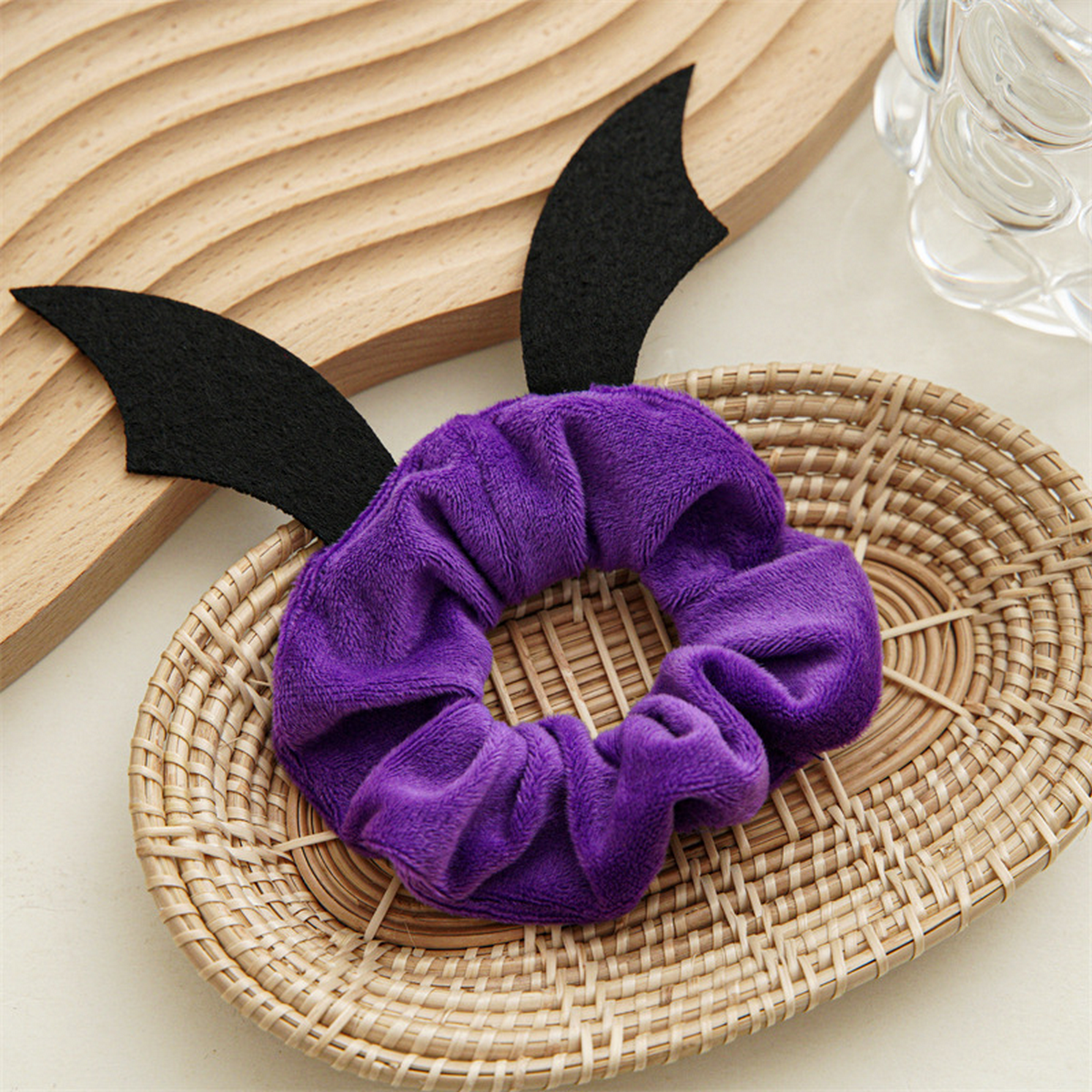 Bat Reindeer Scrunchie,Holiday Hair Tie for Women_CWAHA1461