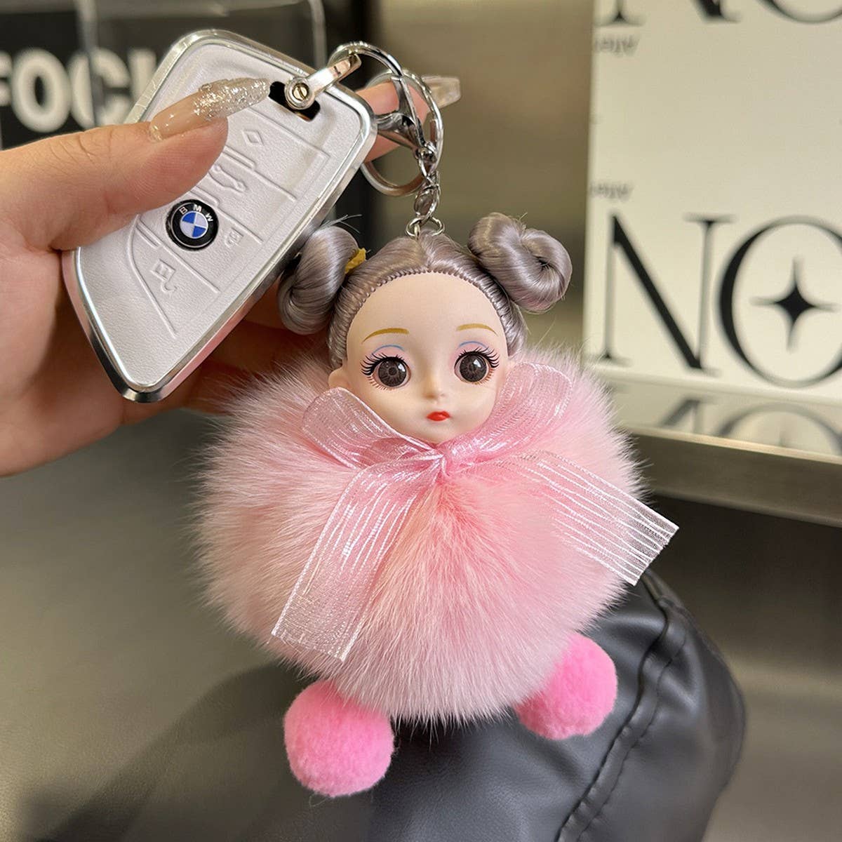 CUTE PRINCESS DOLL CAR KEYCHAIN BAG PENDANT