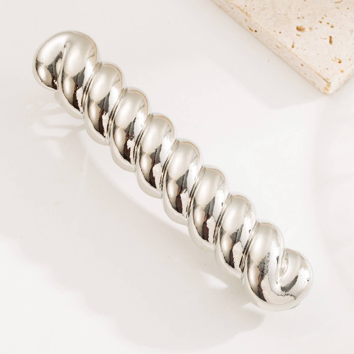 Minimalist Metal Hair Clip for Twisted Styles