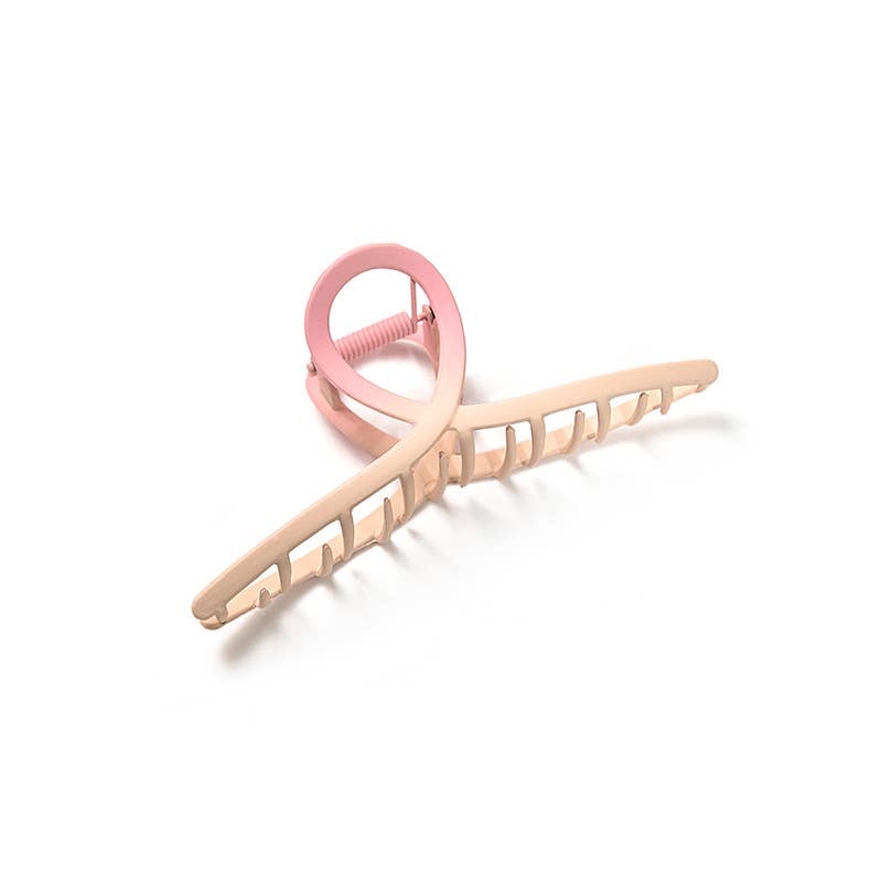 Fresh hollow and simple geometric hair clips