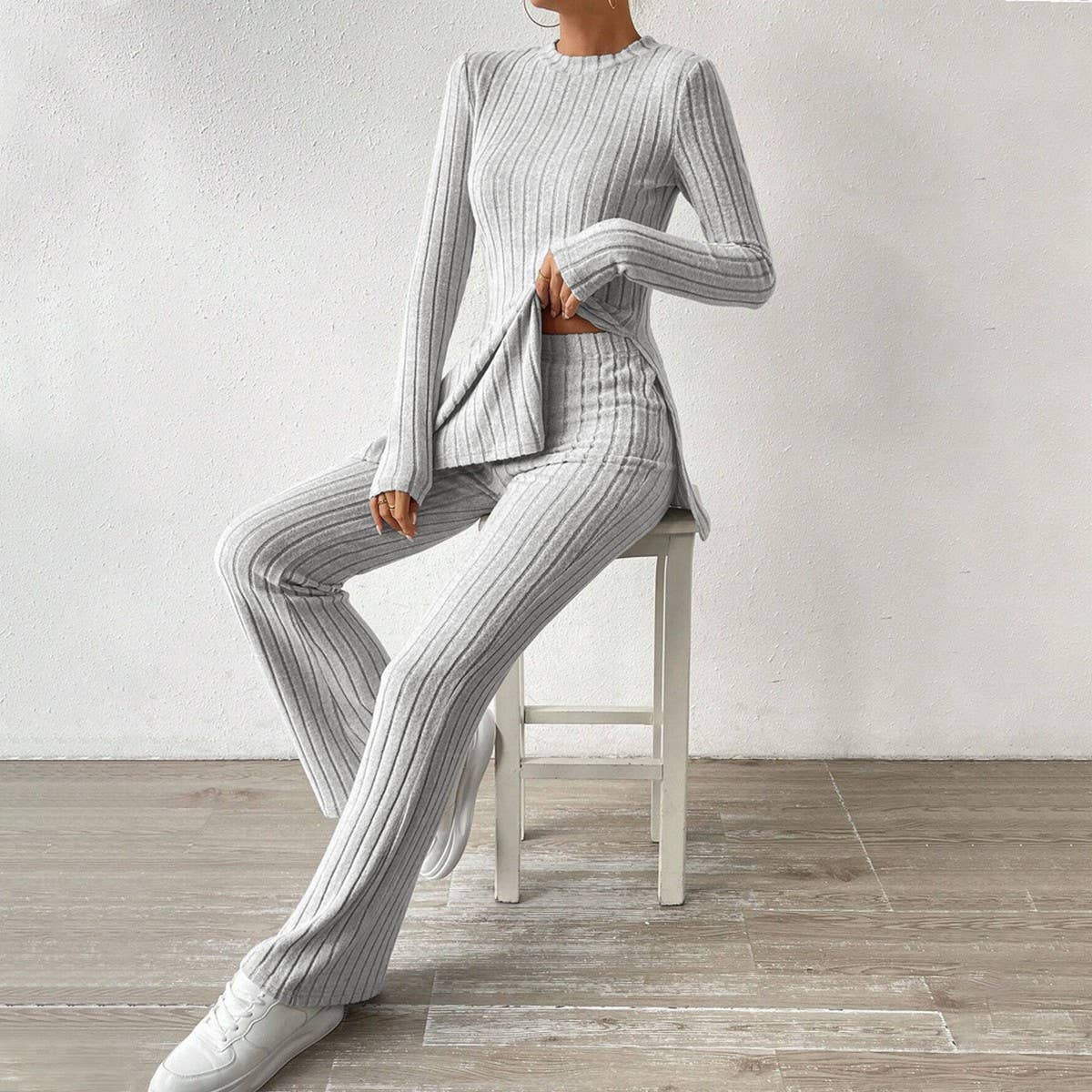 Simple lazy style fashion home two-piece set