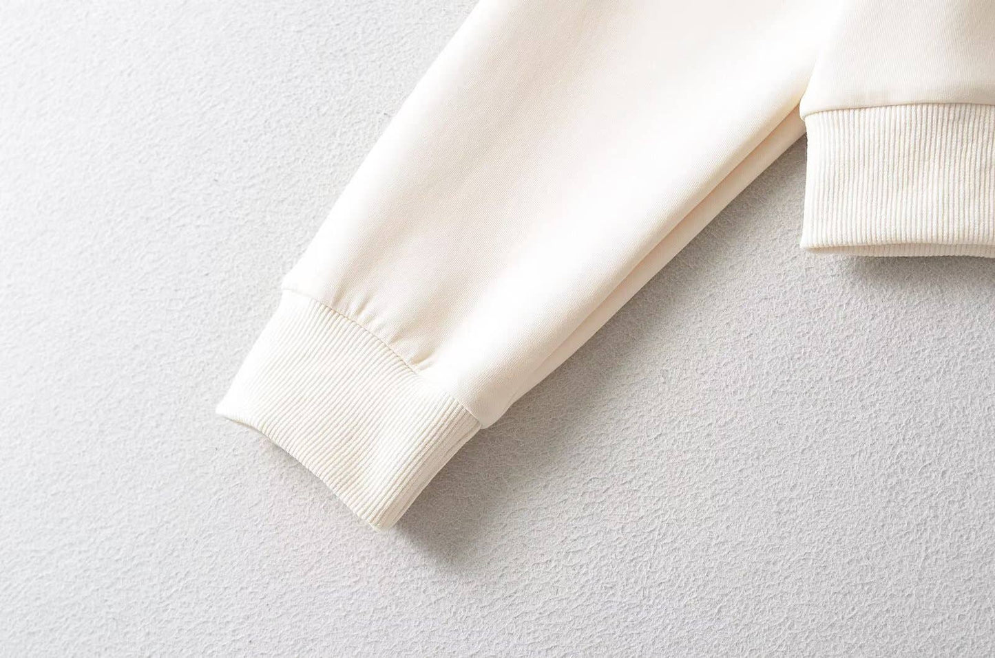 Solid color lapel zipper Short-sleeved cardigan