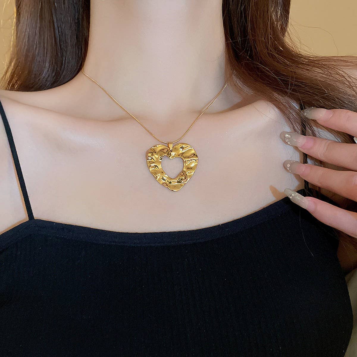 LIGHT LUXURY FASHION FLOWER PENDANT NECKLACE