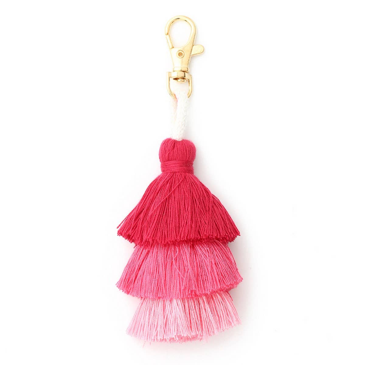 Bohemian Handmade Multi-Layer Tassel Keychain_CWAB5022