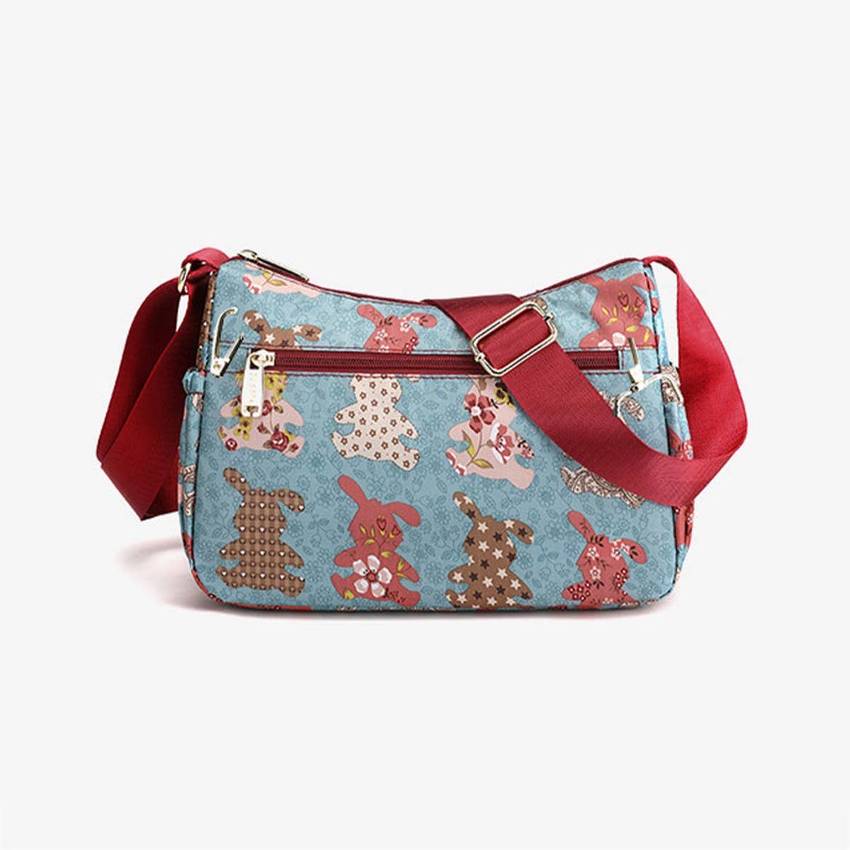 PRINTED OXFORD CLOTH SHOULDER CROSSBODY BAG_CWASC1772