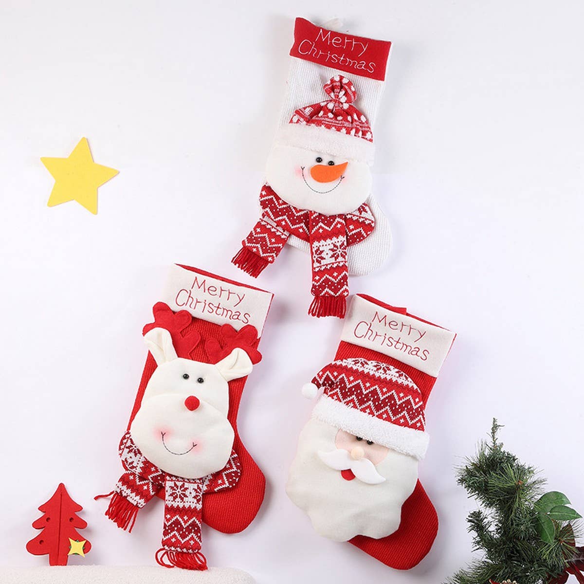CHRISTMAS DECORATIONS CHRISTMAS STOCKINGS GIFT BAGS