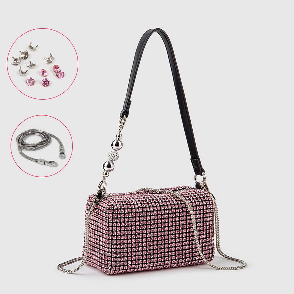 NEW FASHION RHINESTONE EVENING PILLOW BAG_CWAB3590