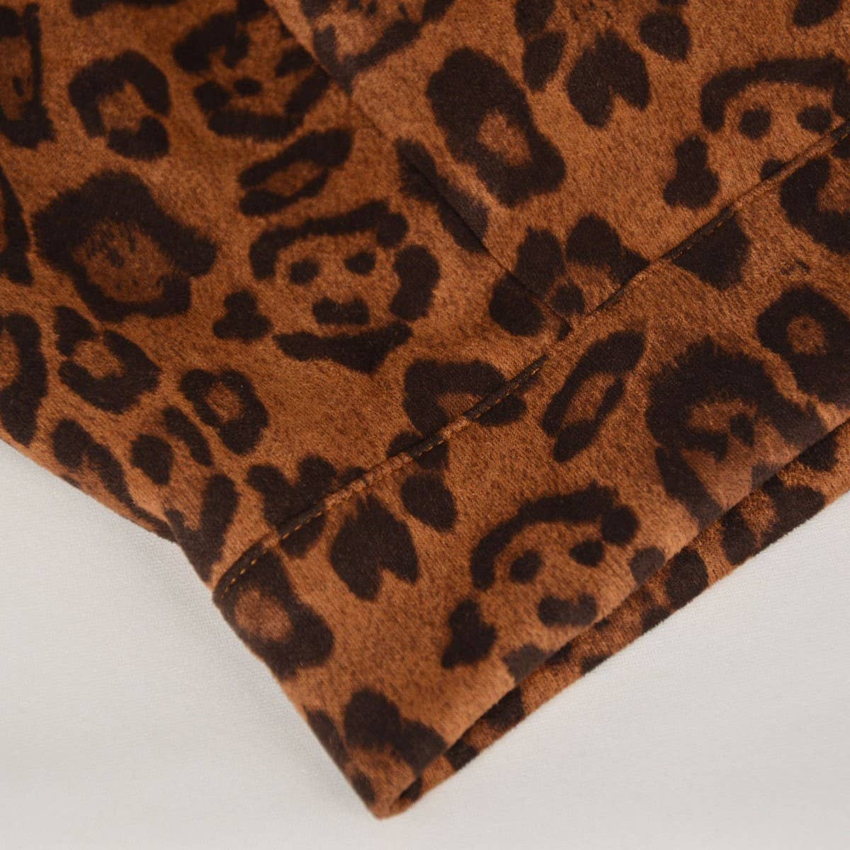 LEOPARD SUEDE SKIRT SEXY PRINTED MIDI SKIRT