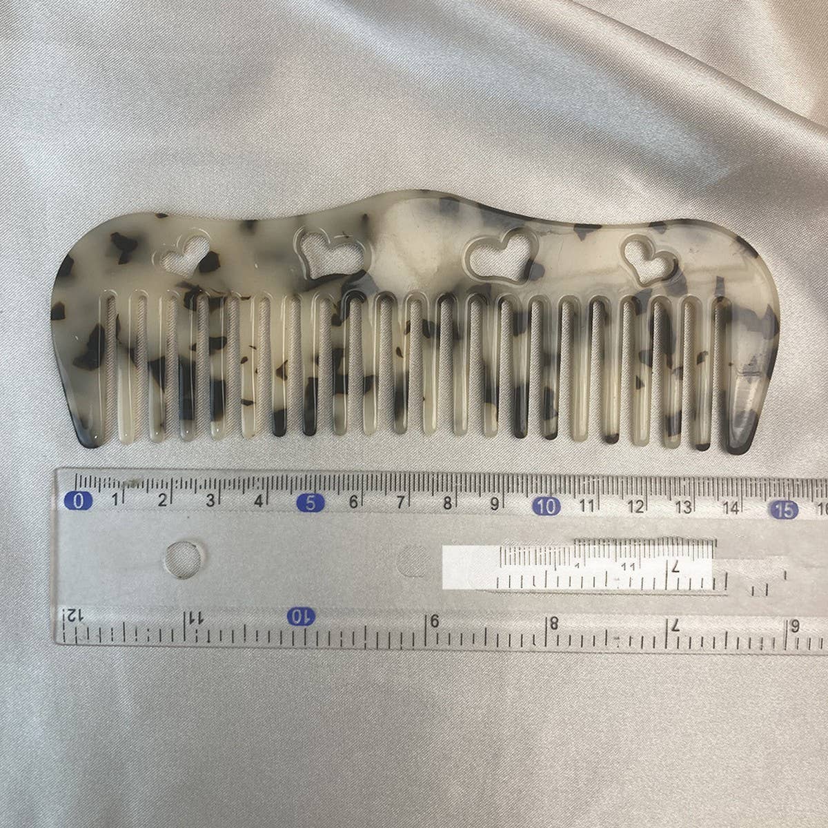 Heart-Shaped Acetate Anti-Static Hair Comb