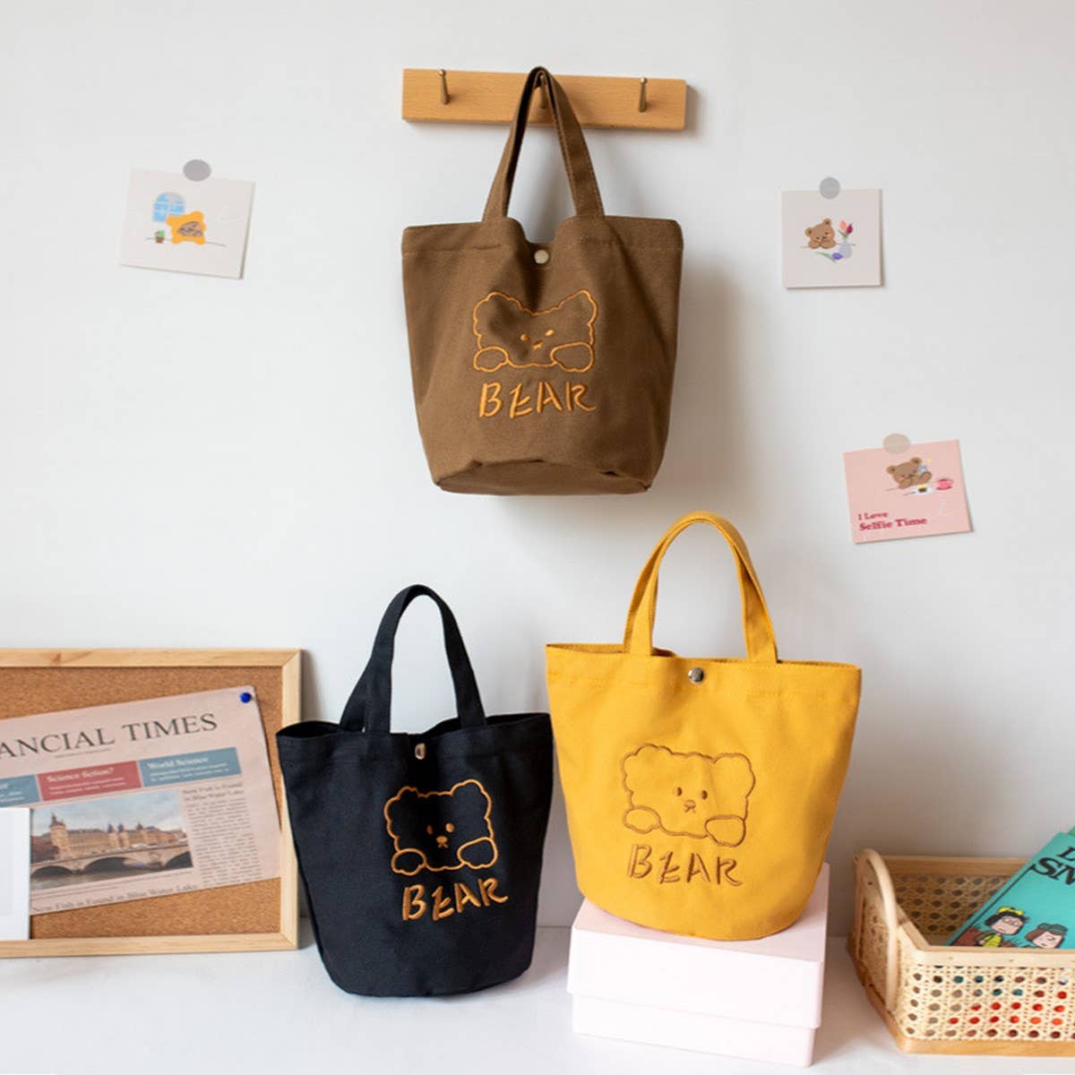 Student Lunch Bag ??Embroidered Canvas_CWAB5601