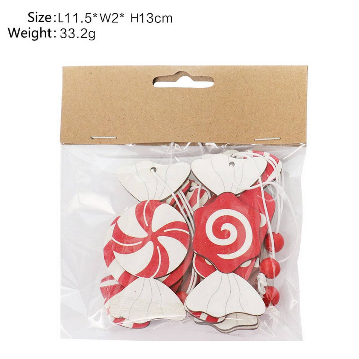 Painted Candy Train Wood Ornament for Xmas_CWAJE5319