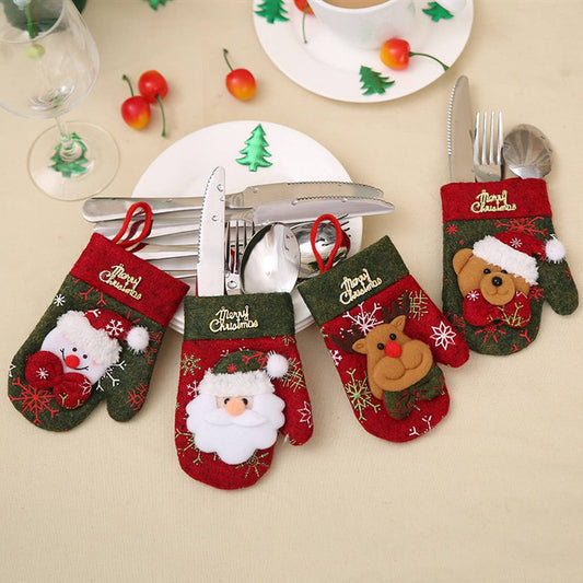 CWMM9346_CHRISTMAS GLOVE TABLEWARE GIFT BAG