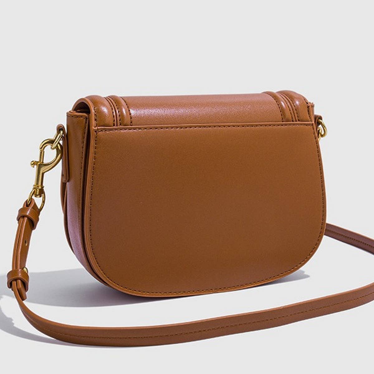 POPULAR WIDE SHOULDER STRAP SADDLE BAG FOR WOMEN_CWAB3421