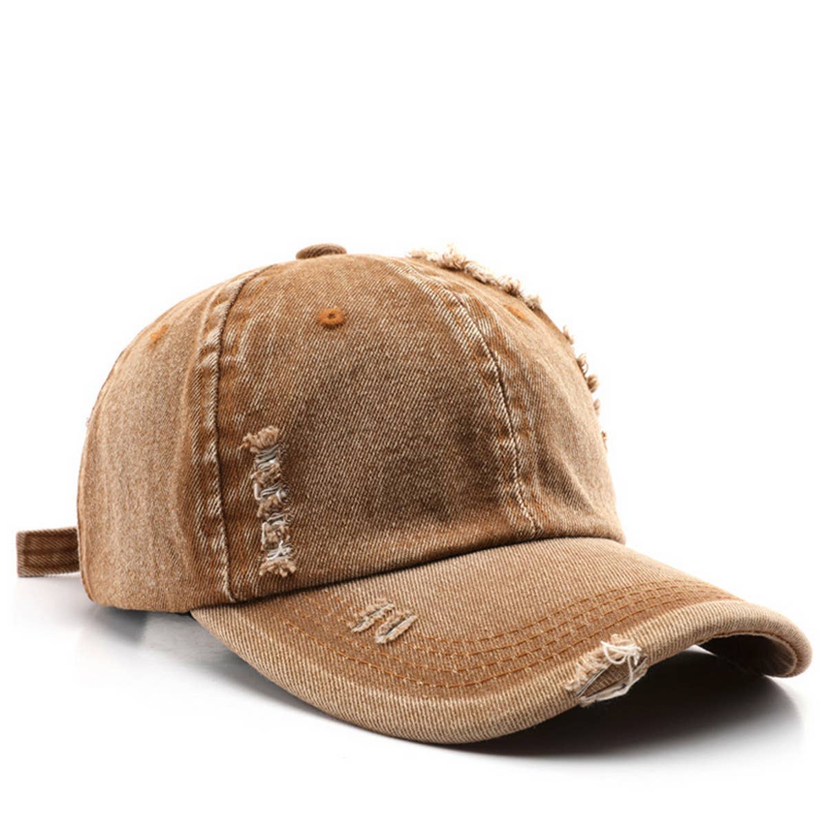 CWAH3218_RETRO HOLE TRAVEL WARM SUN VISOR BASEBALL CAP