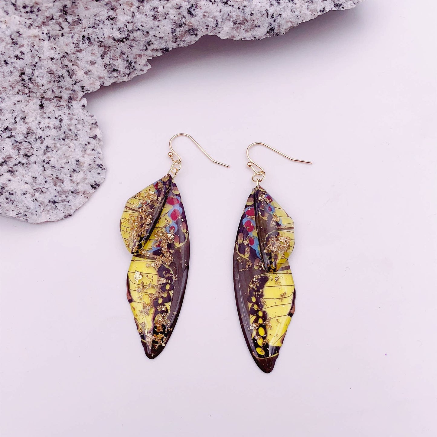S925 Silver Cicada Wing Wing Butterfly Earrings