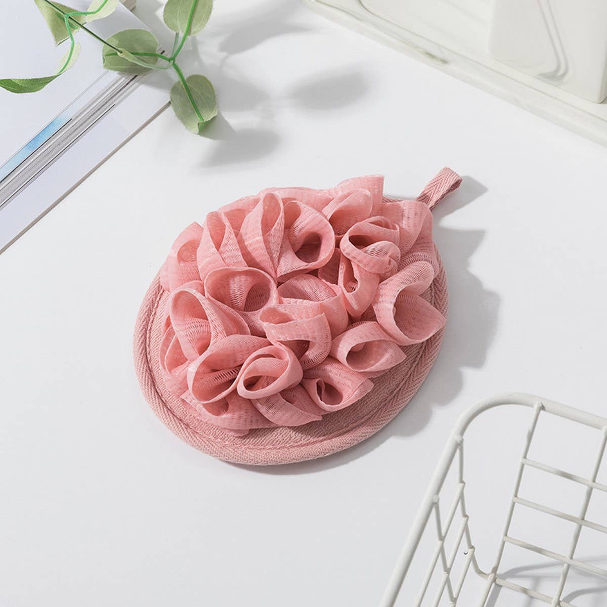 CWMM8746_SIMPLE BATH FLOWER SOFT FOAMING BATH BALL