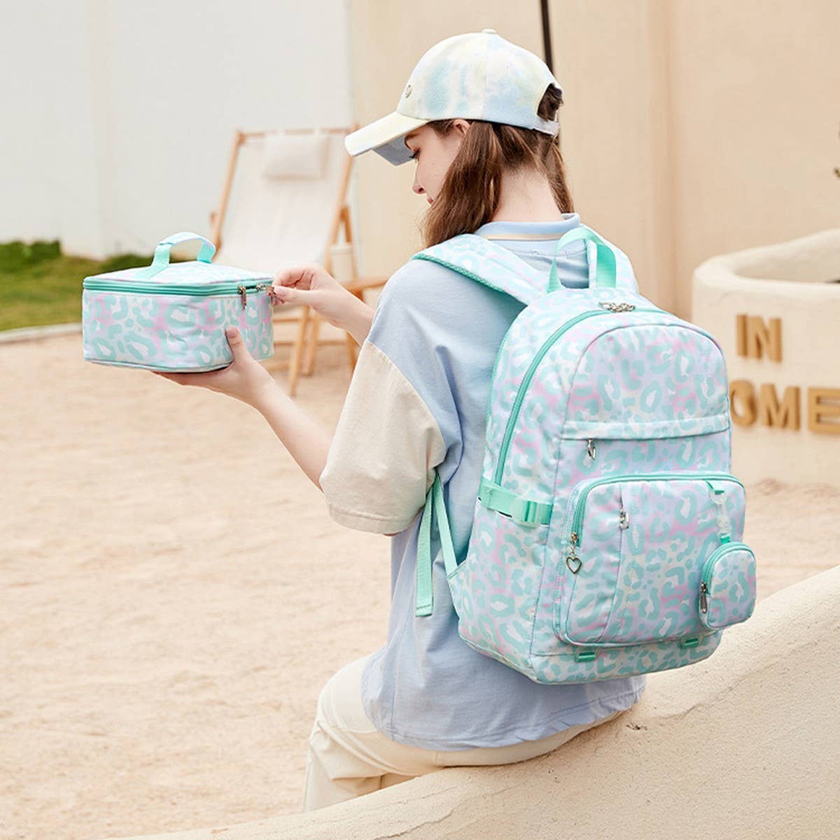 Leopard Print Backpacks for School Girls Large_CWAB5501