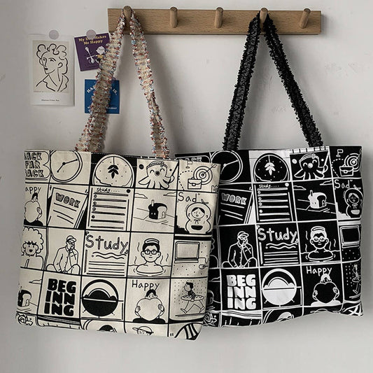 STYLISH LARGE CAPACITY PRINTED SHOULDER BAG_CWAB2178