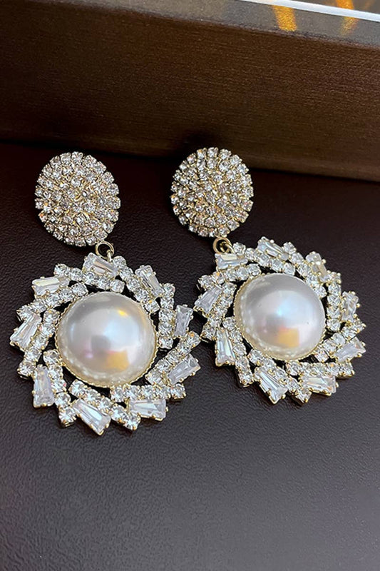 LUXURY RHINESTONE DANGLE EARRINGS