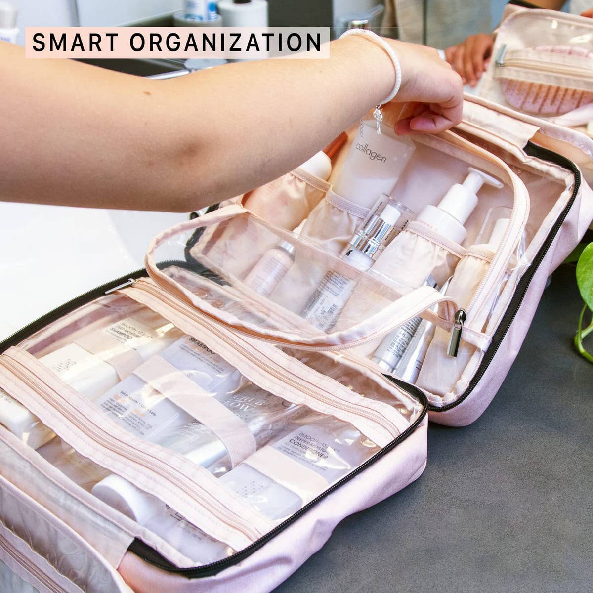 TOILET BAG STORAGE BAG COSMETIC BAG WITH HOOK_CWAB2353