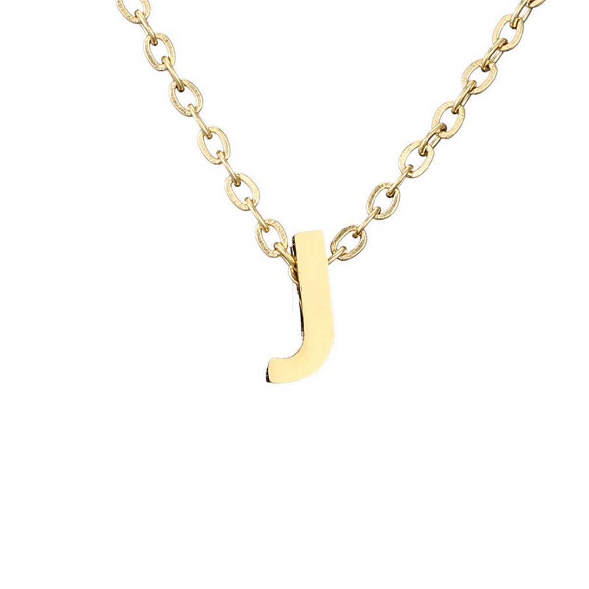 NEW CREATIVE STAINLESS STEEL GOLD LETTER NECKLACE