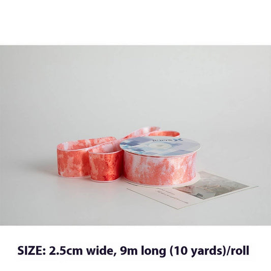 DIY FLORAL SILK GIFT PACKAGING RIBBON