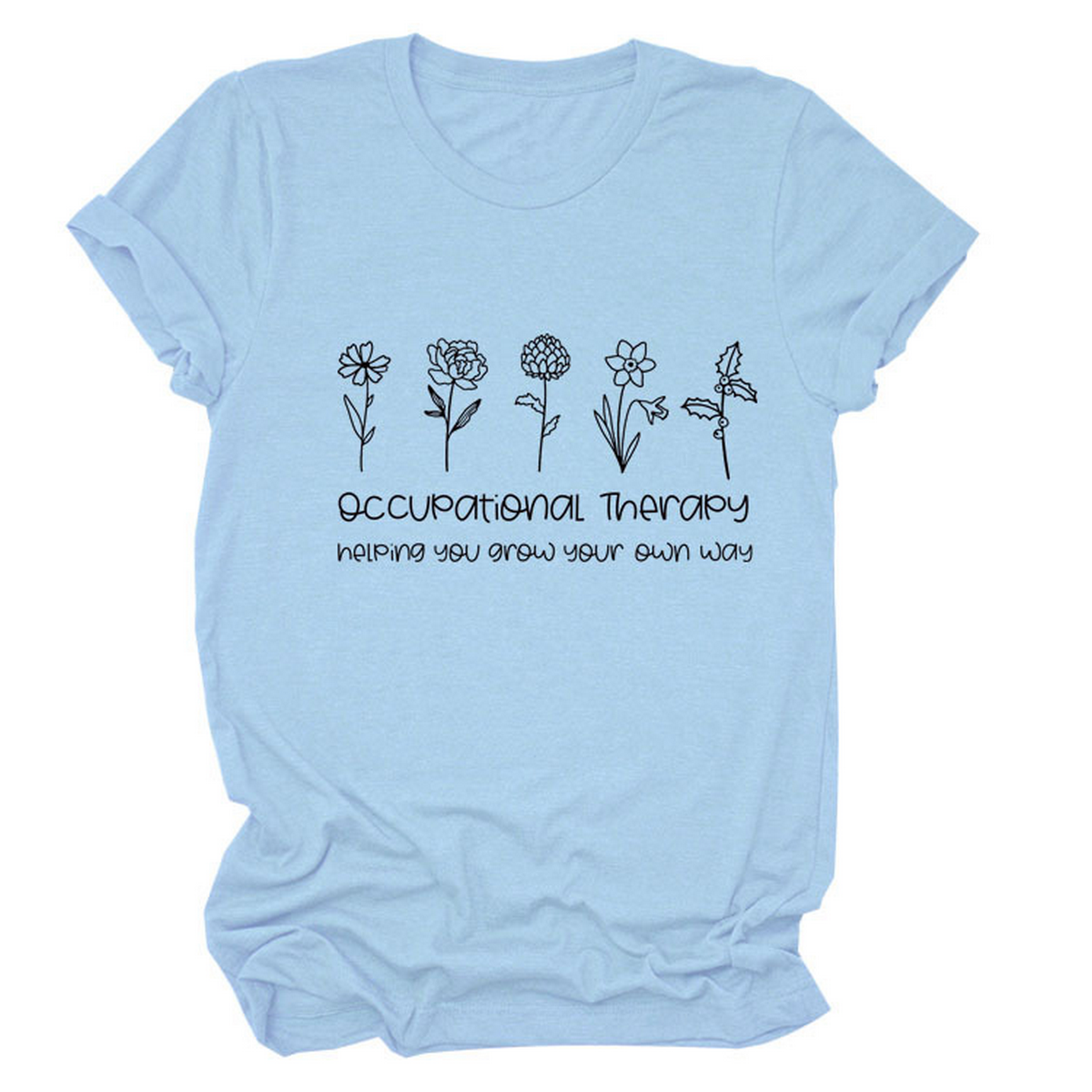 Women??¢s Short Sleeve Tee, Round Neck Print Top_CWTTS1491