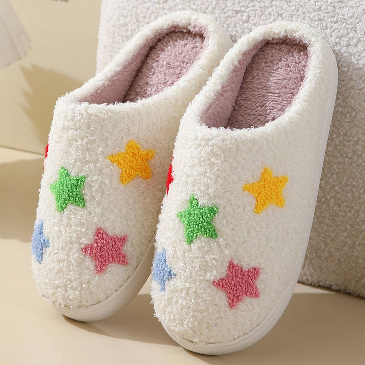 NEW COLORFUL LOVE STYLE WINTER COTTON SLIPPERS